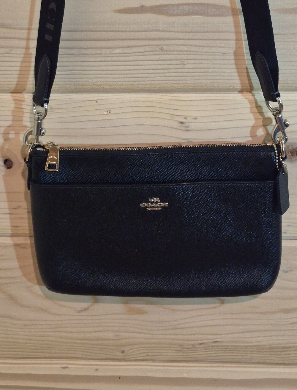 Coach Black Crossbody Bag with Gold Hardware